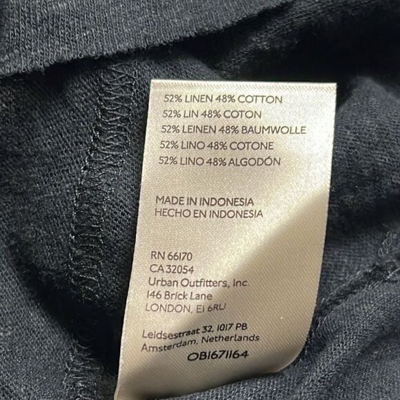 Free People NWT Rosie Drop Waist Tank Linen Cotton in Black - Picture 10 of 11